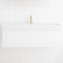 San Remo Wall Hung Single Vanity with Polymarble Countertop